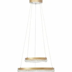 Lampes Dorées-Luminaires Brilliant Aurora Suspension LED Or, 1 lumière, Télécommandes