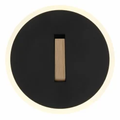 Lampes En Bois-Luminaires Globo Lighting Avery Applique murale LED Brun foncé, Noir, 1 lumière