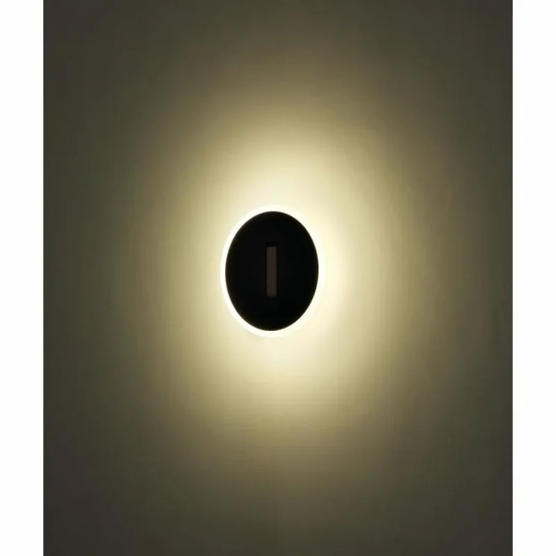Lampes En Bois-Luminaires Globo Lighting Avery Applique murale LED Brun foncé, Noir, 1 lumière
