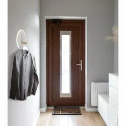 Lampes En Bois-Luminaires Globo Lighting Avery Applique murale LED Brun foncé, Blanc, 1 lumière