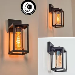 hofstein Avete Lampe murale d´extérieur Noir, 1 lumière