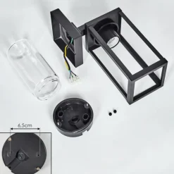 hofstein Avete Lampe murale d´extérieur Noir, 1 lumière