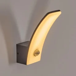 hofstein Azia Lampe murale d´extérieur LED Anthracite, 1 lumière, Détecteur de mouvement