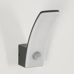 hofstein Azia Lampe murale d´extérieur LED Anthracite, 1 lumière, Détecteur de mouvement