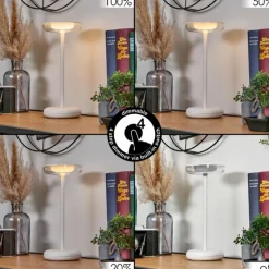 hofstein Baigorrita Lampe à poser LED Blanc, 1 lumière