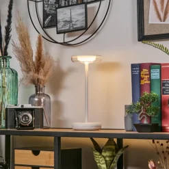 hofstein Baigorrita Lampe à poser LED Blanc, 1 lumière