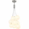 Luminaires Globo Lighting Ballgi Suspension Nickel mat, 9 lumières
