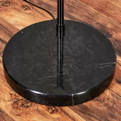 hofstein Baloca Lampadaire Chrome, Noir, 1 lumière