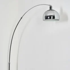 hofstein Baloca Lampadaire Chrome, Noir, 1 lumière