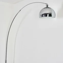 hofstein Baloca Lampadaire Chrome, Noir, 1 lumière