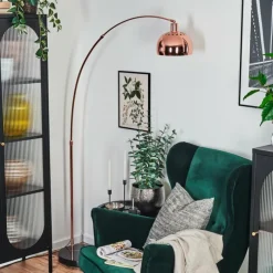 hofstein Baloca Lampadaire Cuivre, Noir, 1 lumière