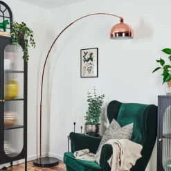 hofstein Baloca Lampadaire Cuivre, Noir, 1 lumière