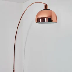 hofstein Baloca Lampadaire Cuivre, Noir, 1 lumière