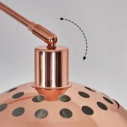 hofstein Baloca Lampadaire Cuivre, Noir, 1 lumière