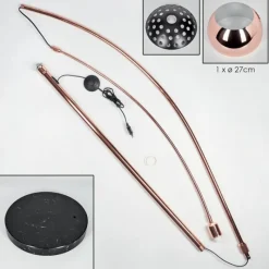 hofstein Baloca Lampadaire Cuivre, Noir, 1 lumière