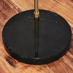 Lampes Dorées-hofstein Baloca Lampadaire Laiton, Noir, 1 lumière