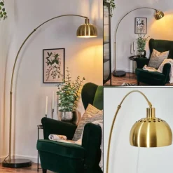 Lampes Dorées-hofstein Baloca Lampadaire Laiton, Noir, 1 lumière