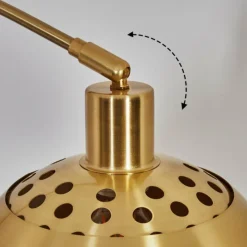 Lampes Dorées-hofstein Baloca Lampadaire Laiton, Noir, 1 lumière