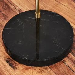 Lampes Dorées-hofstein Baloca Lampadaire Laiton, Noir, 1 lumière