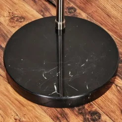 hofstein Baloca Lampadaire Nickel mat, Noir, 1 lumière