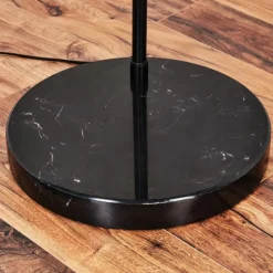 Lampes Vintages & Rétros-hofstein Baloca Lampadaire Noir, 1 lumière