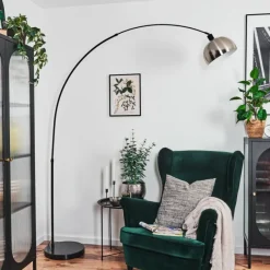 Lampes Vintages & Rétros-hofstein Baloca Lampadaire Noir, 1 lumière