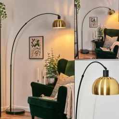 Lampes Dorées-hofstein Baloca Lampadaire Noir, 1 lumière