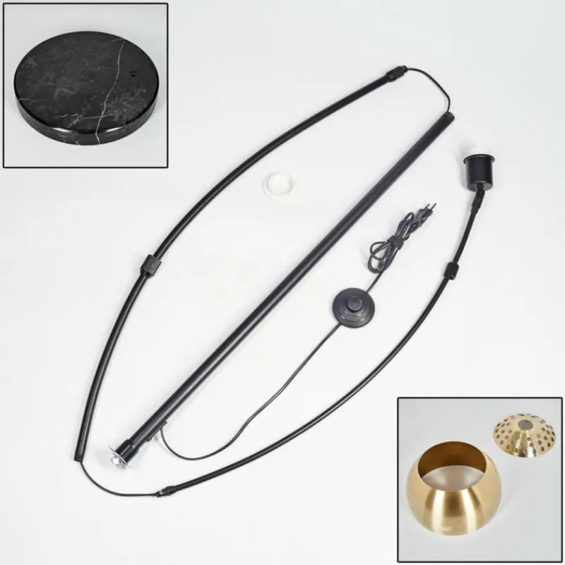 Lampes Dorées-hofstein Baloca Lampadaire Noir, 1 lumière