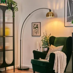 Lampes Dorées-hofstein Baloca Lampadaire Noir, 1 lumière