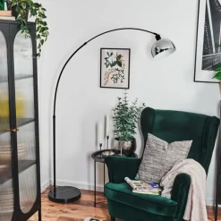 hofstein Baloca Lampadaire Noir, 1 lumière