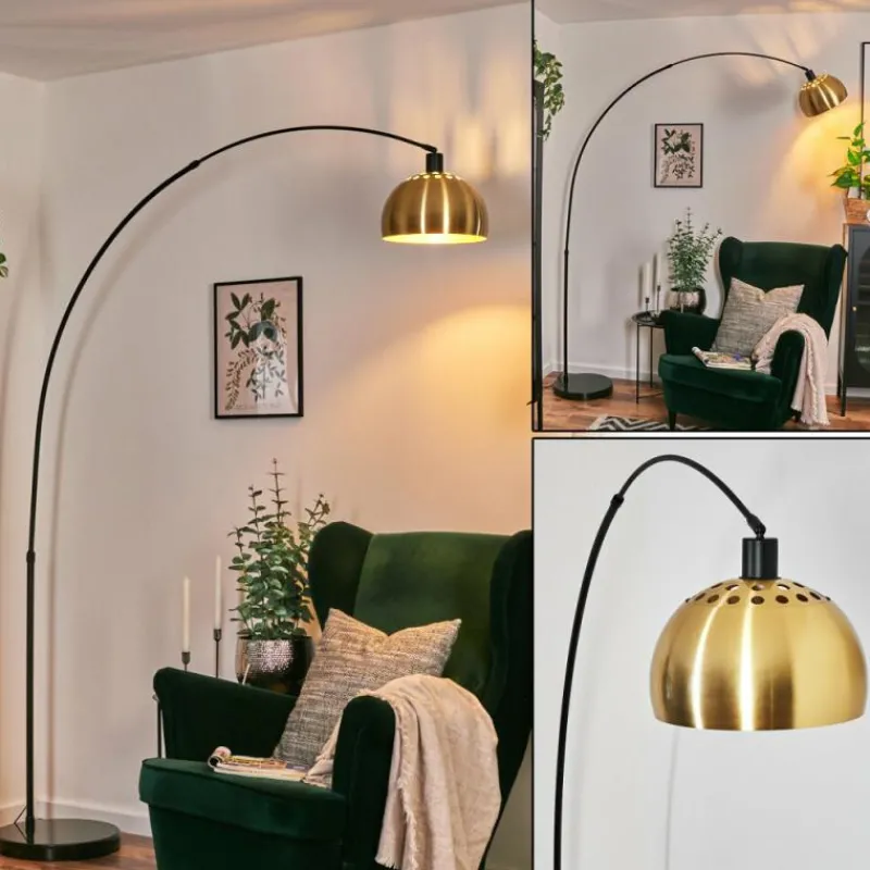 Lampes Dorées-hofstein Baloca Lampadaire Noir, 1 lumière