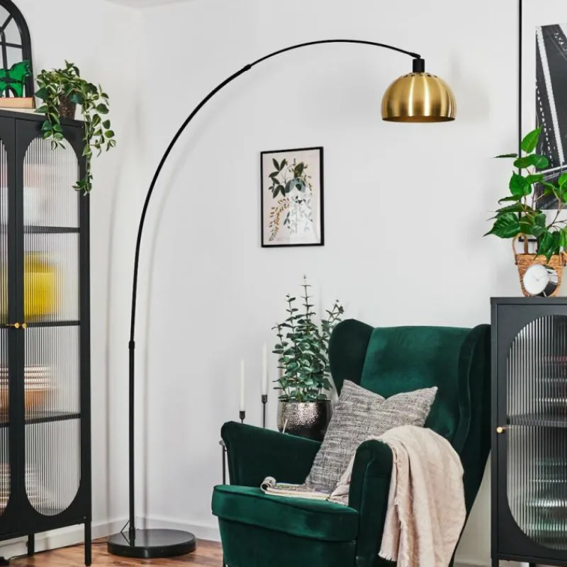 Lampes Dorées-hofstein Baloca Lampadaire Noir, 1 lumière