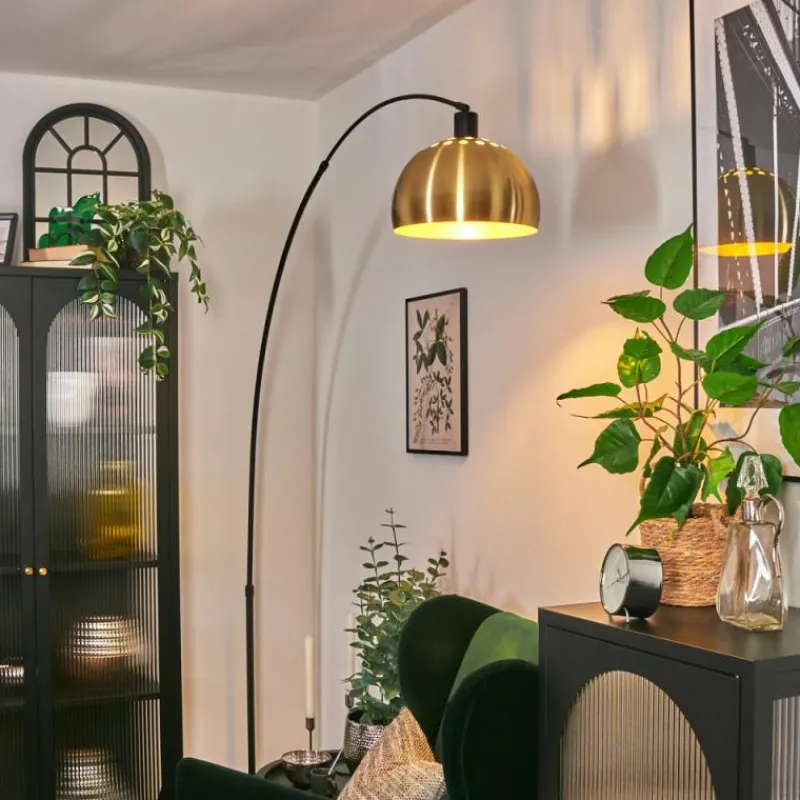 Lampes Dorées-hofstein Baloca Lampadaire Noir, 1 lumière