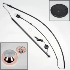 hofstein Baloca Lampadaire Noir, 1 lumière