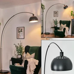 hofstein Baloca Lampadaire Noir, 1 lumière