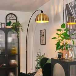 Lampes Dorées-hofstein Baloca Lampadaire Noir, 1 lumière