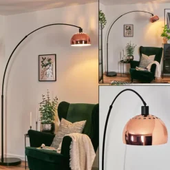 Lampes Vintages & Rétros-hofstein Baloca Lampadaire Noir, 1 lumière