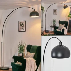Lampes Vintages & Rétros-hofstein Baloca Lampadaire Noir, 1 lumière