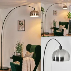 hofstein Baloca Lampadaire Noir, 1 lumière