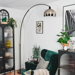 hofstein Baloca Lampadaire Noir, 1 lumière