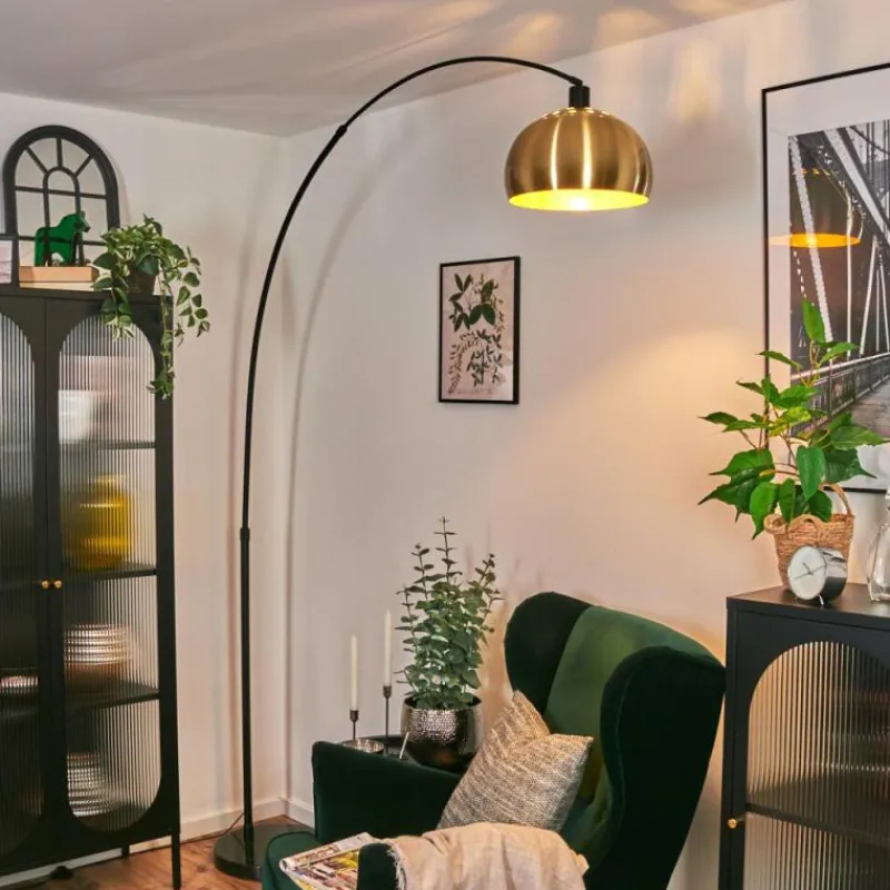 Lampes Dorées-hofstein Baloca Lampadaire Noir, 1 lumière