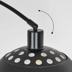 Lampes Vintages & Rétros-hofstein Baloca Lampadaire Noir, 1 lumière