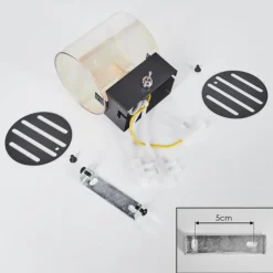 hofstein Bamako Luminaire Up & Down, Applique murale LED Noir, 1 lumière