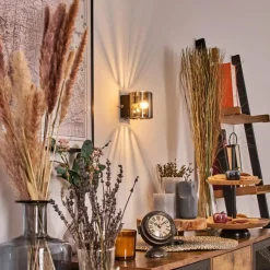 hofstein Bamako Luminaire Up & Down, Applique murale LED Noir, 1 lumière