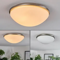 hofstein Banan Plafonnier, Spot de plafond Nickel mat, 2 lumières