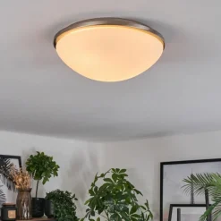 hofstein Banan Plafonnier, Spot de plafond Nickel mat, 2 lumières