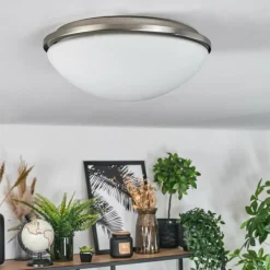 hofstein Banan Plafonnier, Spot de plafond Nickel mat, 2 lumières