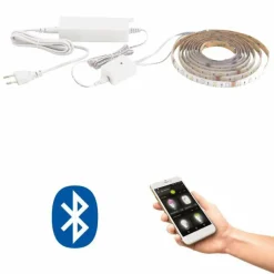 Luminaires Eglo Bande LED Eglo STRIPE-C Blanc, 1 lumière, Changeur de couleurs