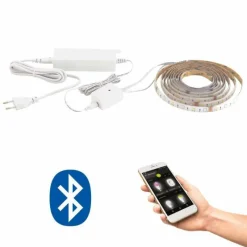 Luminaires Eglo Bande LED Eglo STRIPE-C Blanc, 1 lumière, Changeur de couleurs