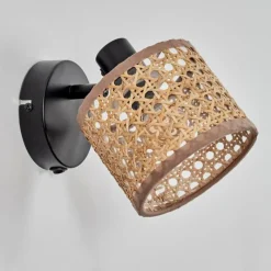 hofstein Barcos Applique murale Noir, 1 lumière